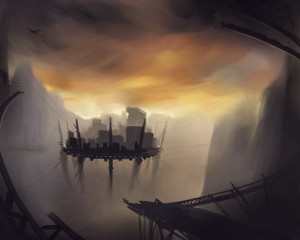 Unattributed artwork from Chasm City's Reverbnation homepage Looks like a scene from within the chasm.